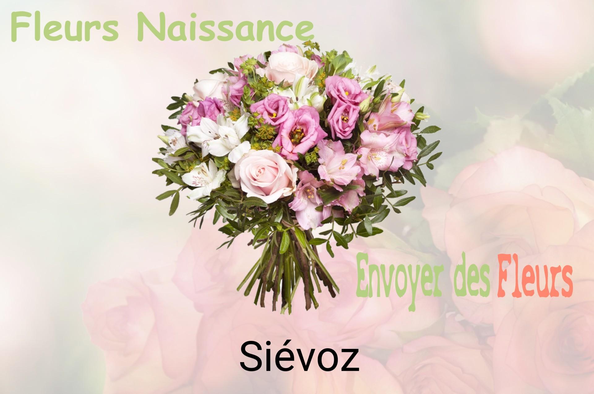 Bouquet de fleurs de naissance livré à Siévoz